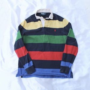 Vintage Polo Ralph Lauren Color Block Rugby Shirt